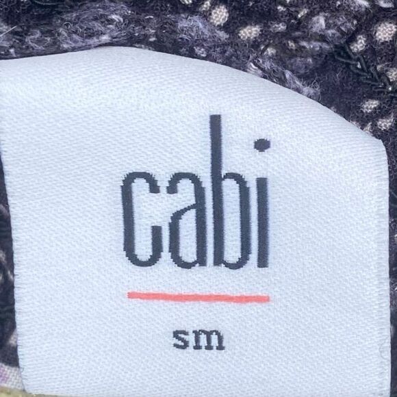 CABI Villa Palazzo Navy Blue Wide Leg Smocked Waist Pants S 5704 Boho - Picture 8 of 10